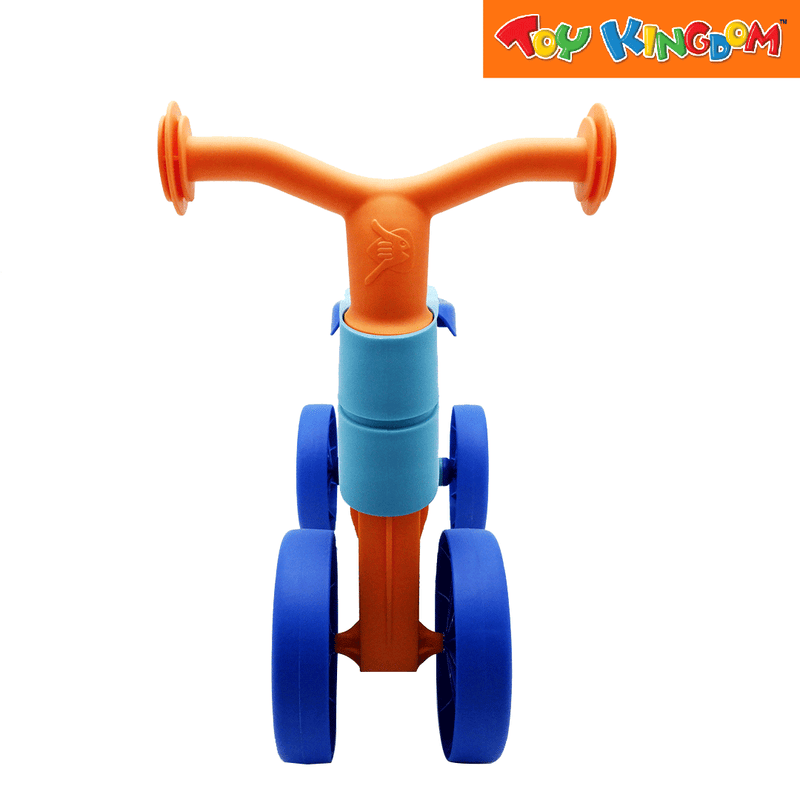 Chillafish ItsiBitsi 4-Wheel First Ride-On Orange and Blue Balance Training Bike