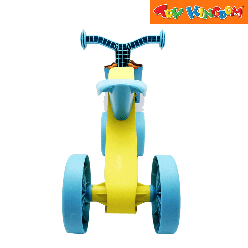 Chillafish ItsiBitsi Blocks 4-Wheel First Ride-On Blue and Yellow Balance Training Bike