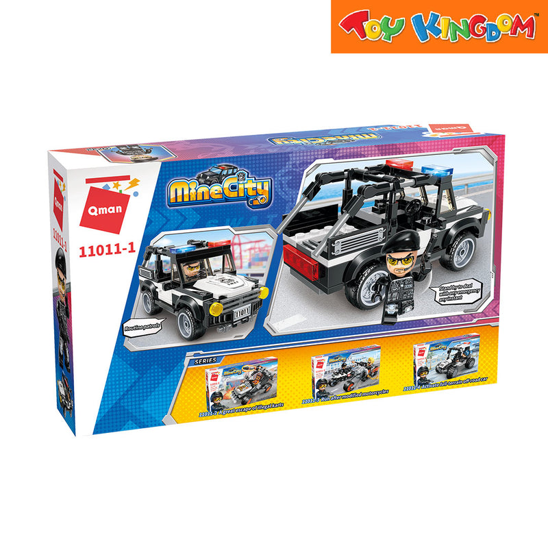 Keeppley Qman Mine City Police SWAT Mini Vehicles Police Car Building Blocks