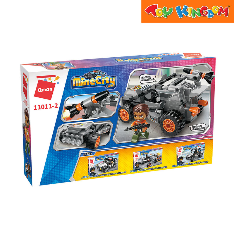 Keeppley Qman Mine City Police SWAT Mini Vehicles Illegal Karts Building Blocks