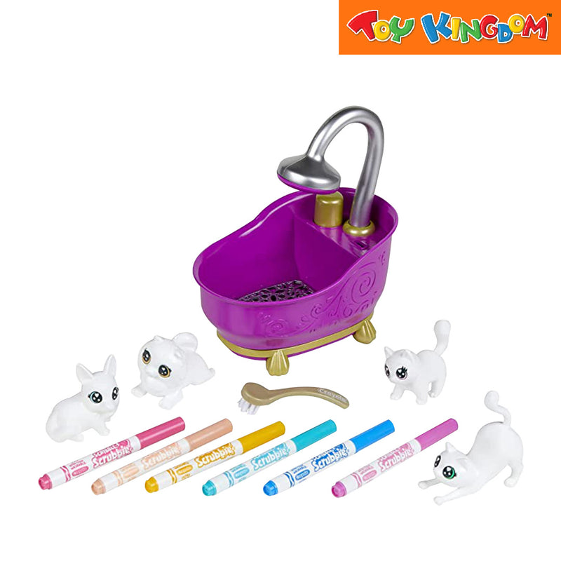 Crayola Scribble Srubbie Color & Clean Adorable Little Pets 6 pcs Washable Markers Set