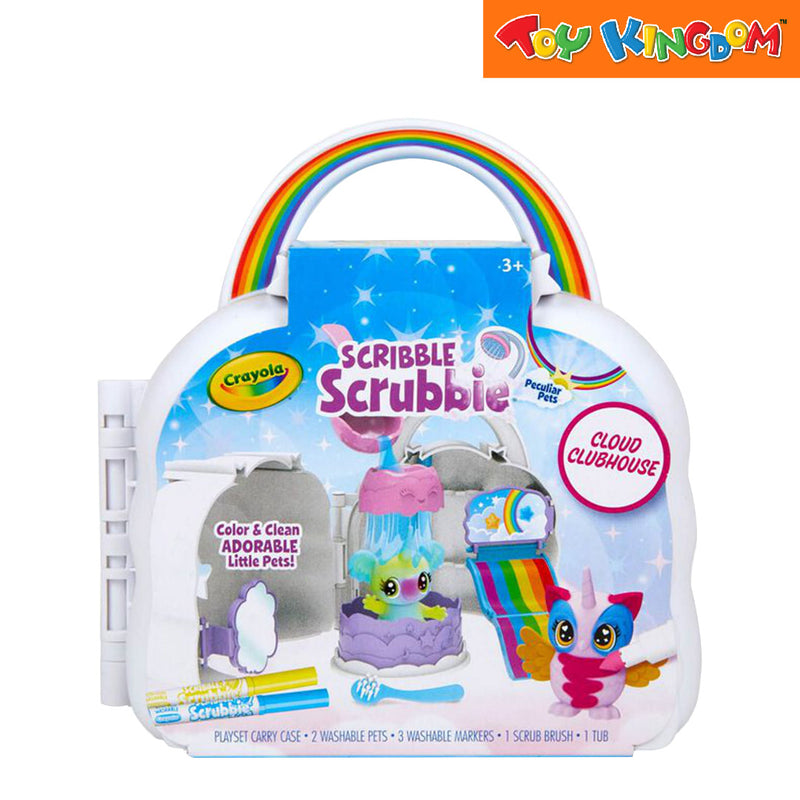Crayola Scribble Srubbie Color & Clean Adorable Little Pets 3 pcs Washable Markers Set