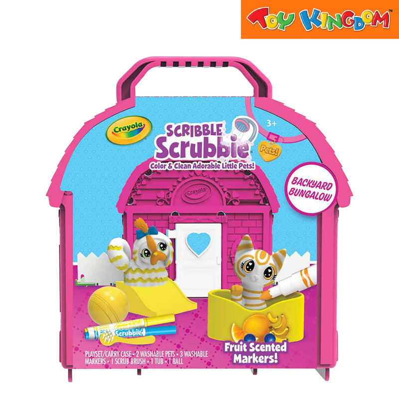 Crayola Scribble Srubbie Pets Color & Clean Adorable Little Pets Fruit Scented Washable Markers