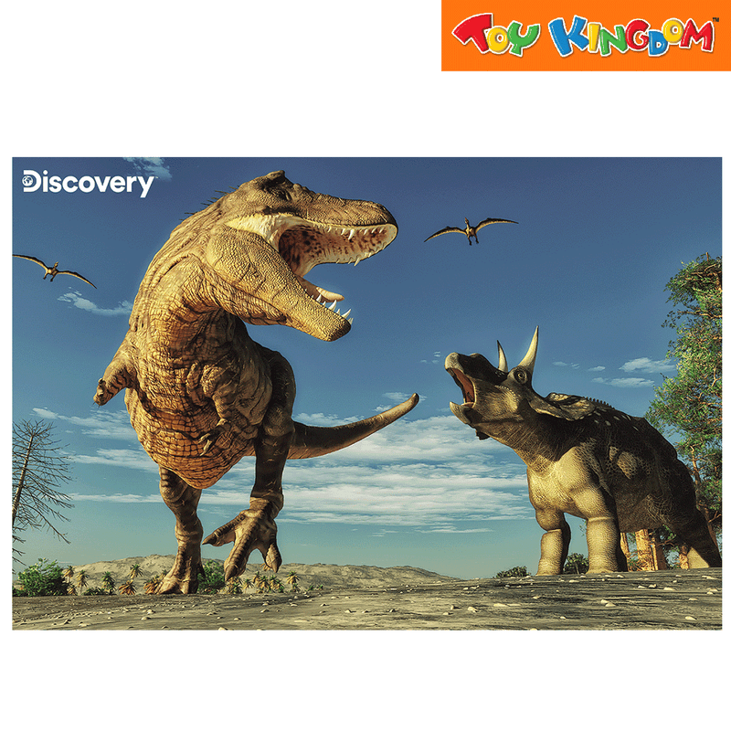 Prime 3D Discovery Discovery T-Rex Vs. Triceratops 150pcs 150 pcs Puzzle