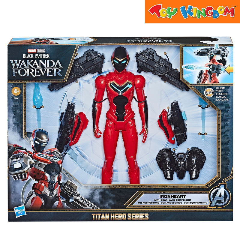 Marvel Titan Hero Series Black Panther Wakanda Forever Iron Heart with Gear Playset