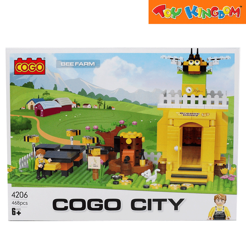 Cogo City Bee Farm Building Blocks