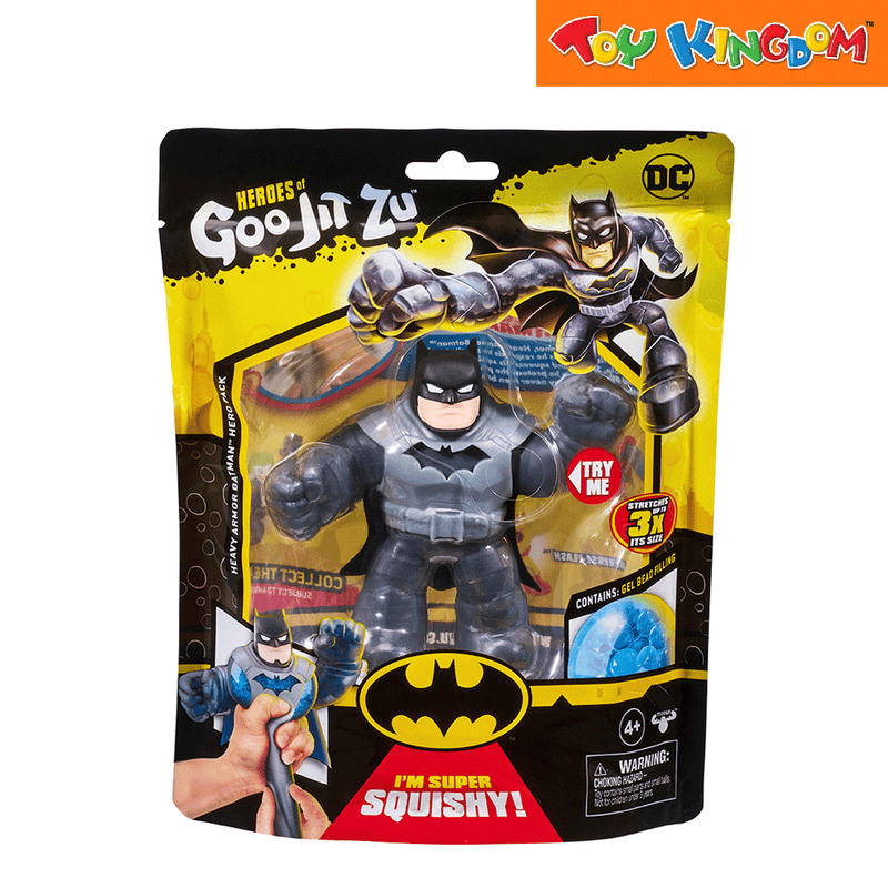 Heroes of Goo Jit Zu DC Series 3 Hero Pack Heavy Armor Batman Stretchable Figure