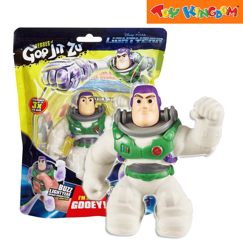 Heroes of Goo Jit Zu Disney Pixar Series 1 Lightyear Hero Pack Alpha Buzz Stretchable Figure