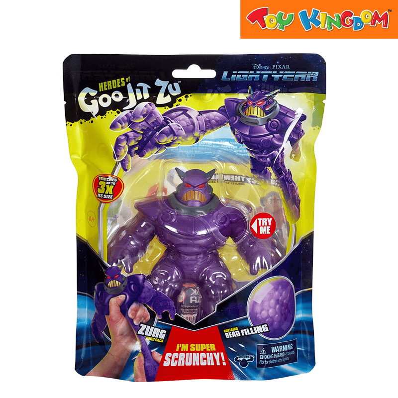 Heroes of Goo Jit Zu Disney Pixar Series 1 Lightyear Hero Pack Zurg Stretchable Figure