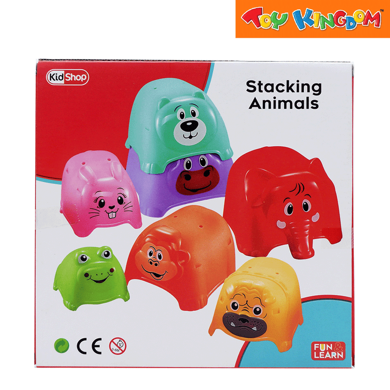 KidShop Red, Blue and Light Blue Stacking Animals