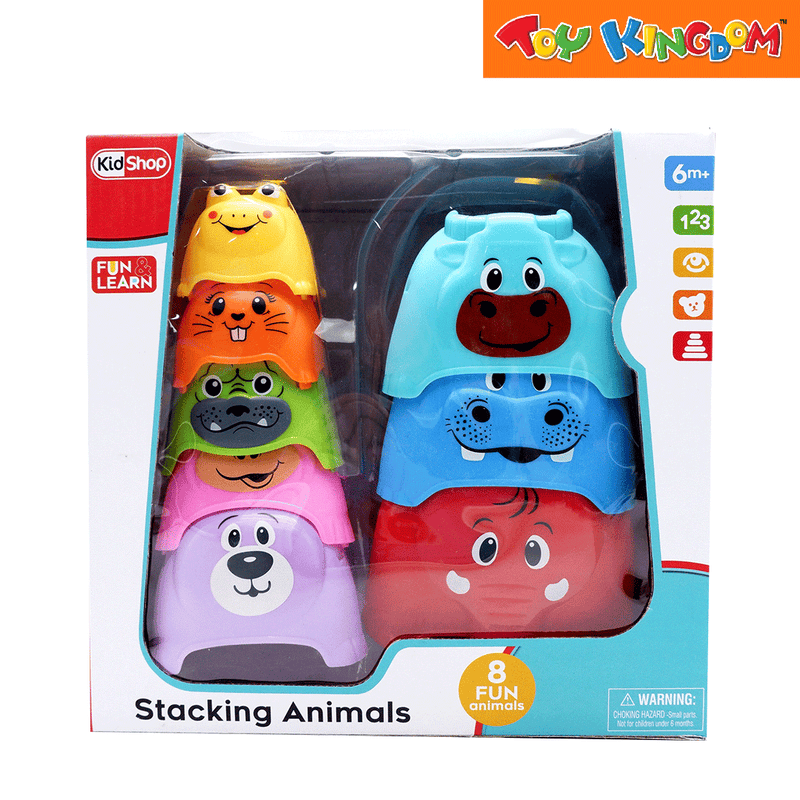 KidShop Red, Blue and Light Blue Stacking Animals