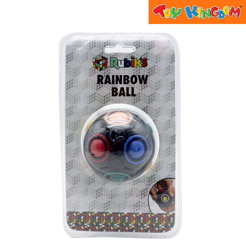 Rubik's Rainbow Ball Black 3D Combination Puzzle