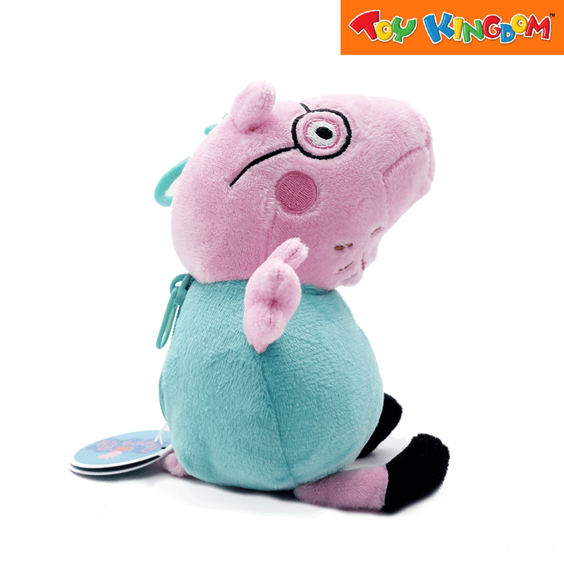 Peppa Pig Daddy Pig Plush Clip-On Coin Purse