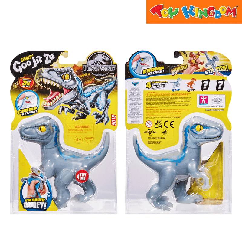 Heroes of Goo Jit Zu Jurassic World Blue Stretchable Figure