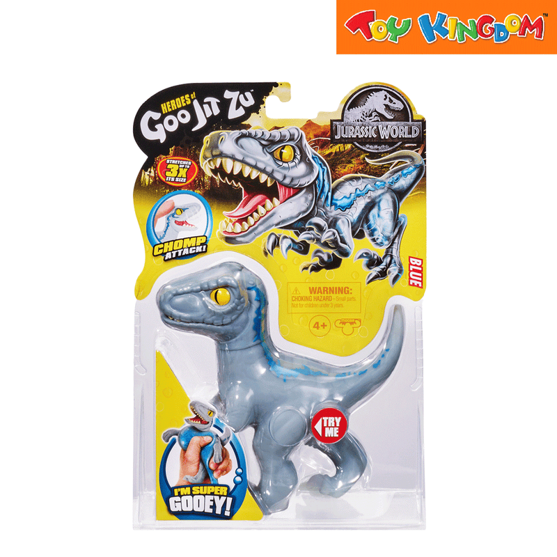 Heroes of Goo Jit Zu Jurassic World Blue Stretchable Figure