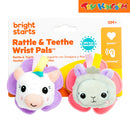 Kids II Bright Starts Unicorn & Llama Rattle & Teethe WristPals
