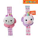 Kids II Bright Starts Unicorn & Llama Rattle & Teethe WristPals