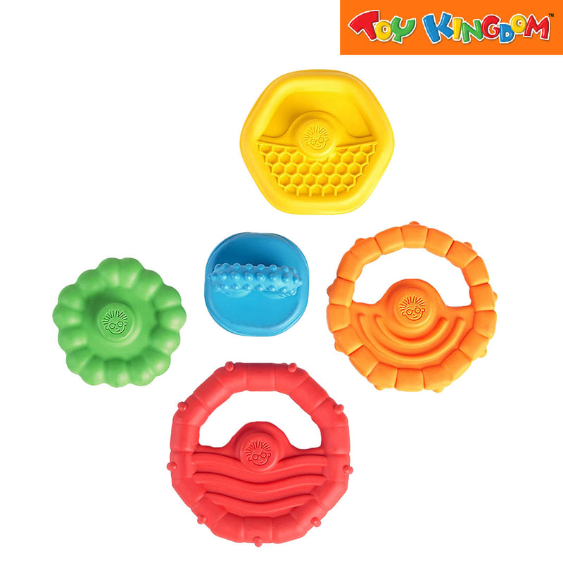 Kids II Baby Einstei Stack & Teethe Multi-Textured Teether