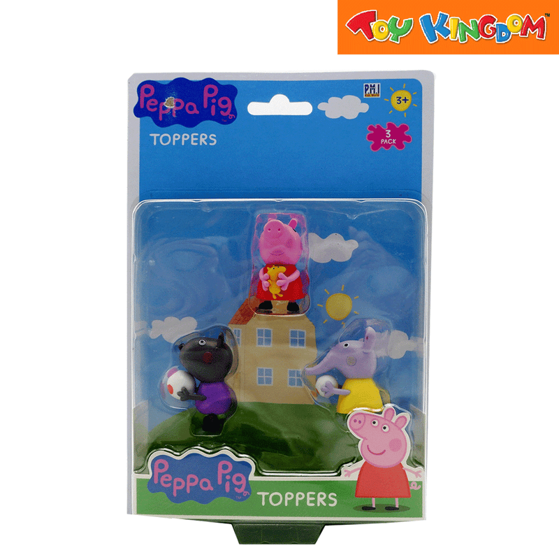 Peppa Pig Blister 3 Peppa Pig, Danny Dog and Emily Elephant Pencil Topper