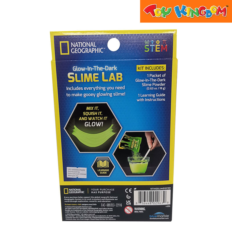 National Geographic Glow-In-The-Dark Slime Lab Activity Set