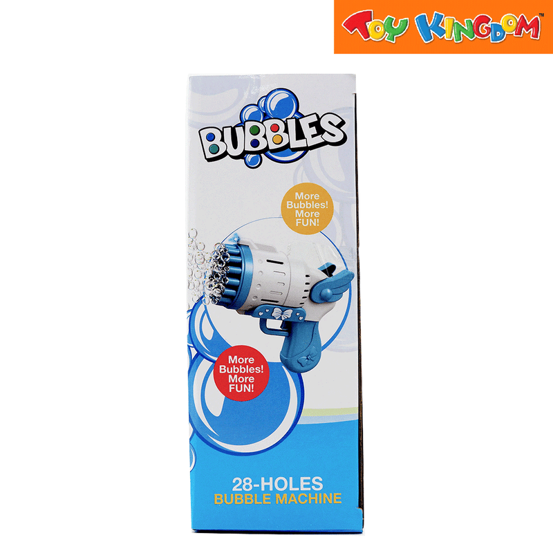 KidShop Blue and White 28 Holes Bubble Machine