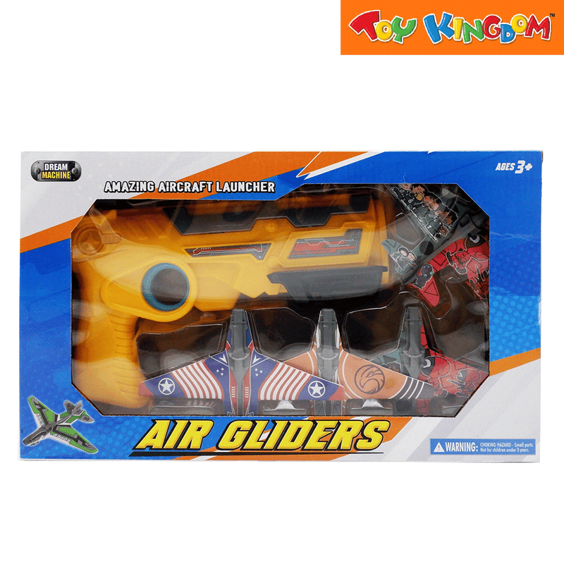 Dream Machine Amazing Air Gliders Yellow Aircraft Launcher