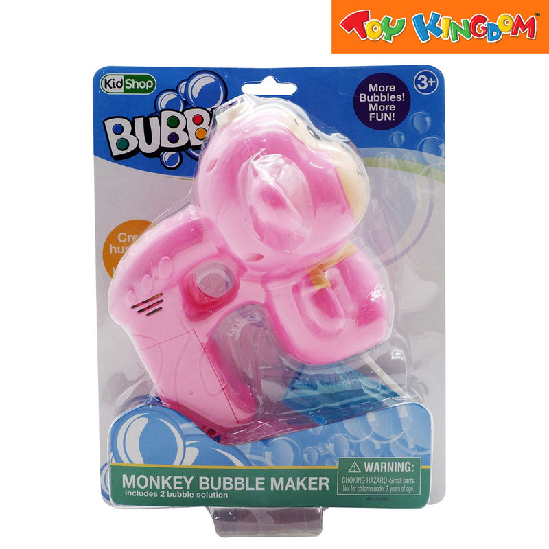 KidShop Monkey Pink Bubble Maker