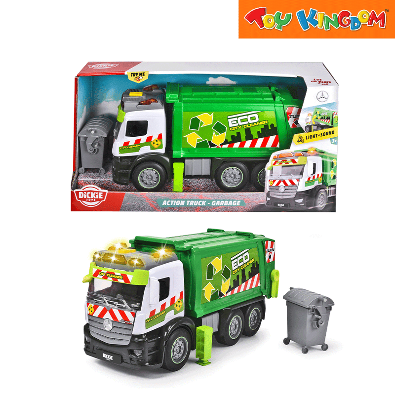 Dickie Toys Lights and Sounds Garbage Truck