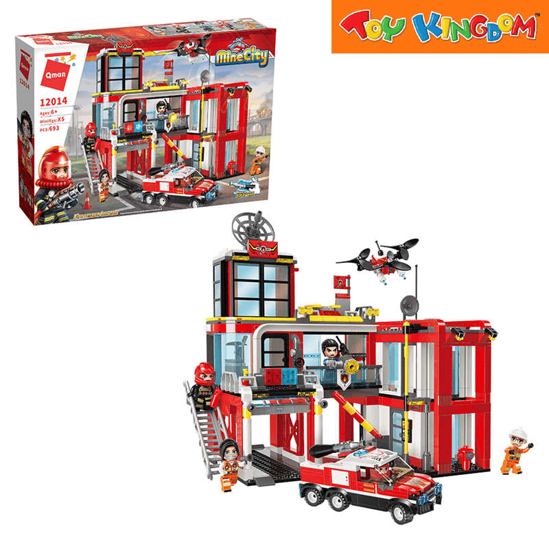 Keeppley Qman Fire Rescue Bureau Building Blocks