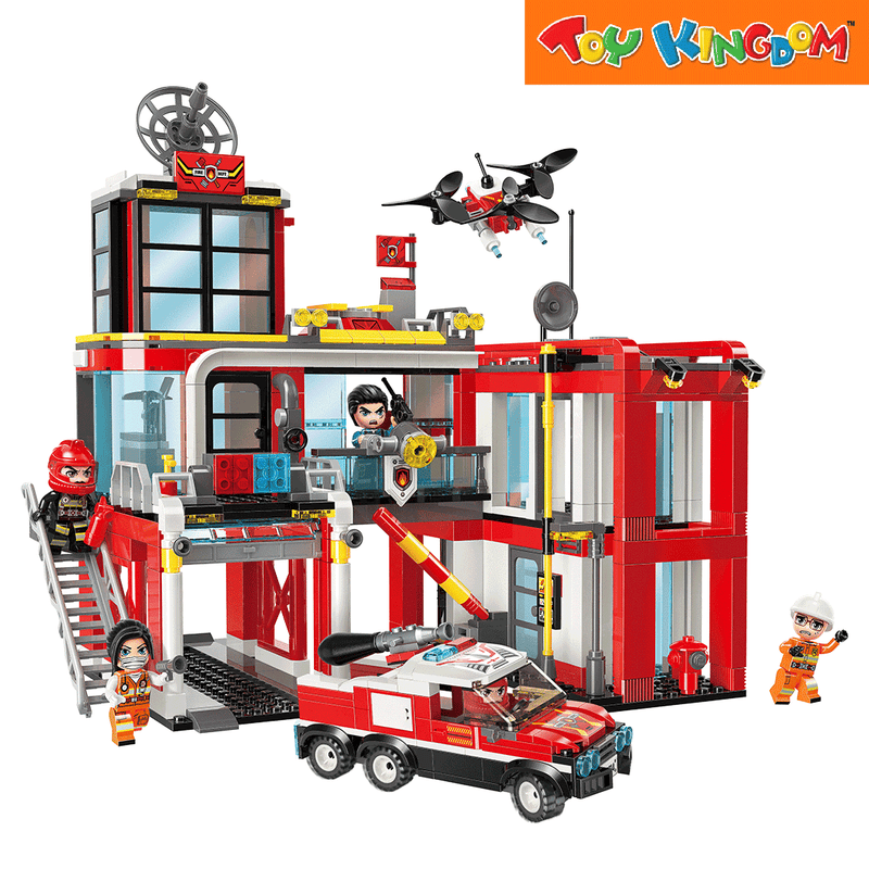 Keeppley Qman Fire Rescue Bureau Building Blocks