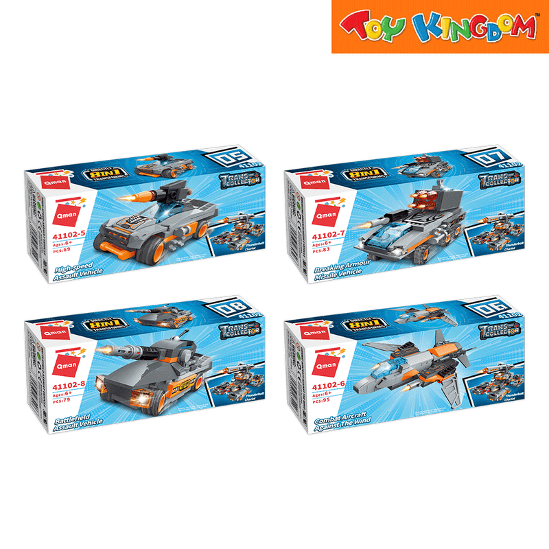 Keeppley Qman Trans Collector Thunderbolt Chariot Random Assortment Building Blocks