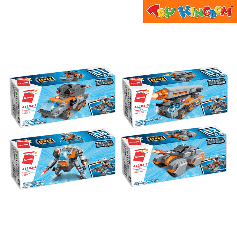 Keeppley Qman Trans Collector Thunderbolt Chariot Random Assortment Building Blocks