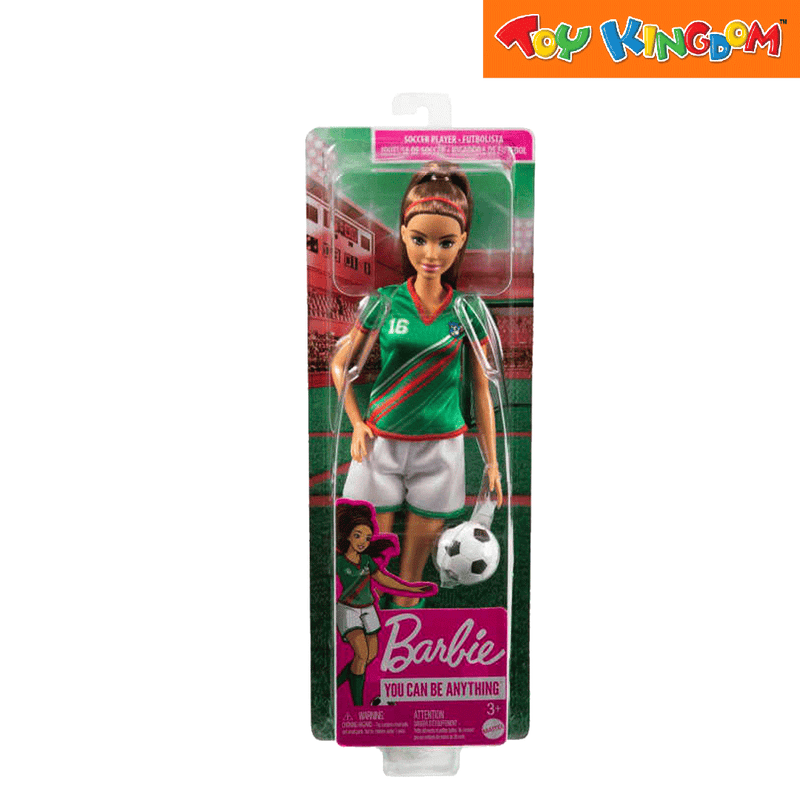 Barbie Brunette Soccer Doll Toy Kingdom