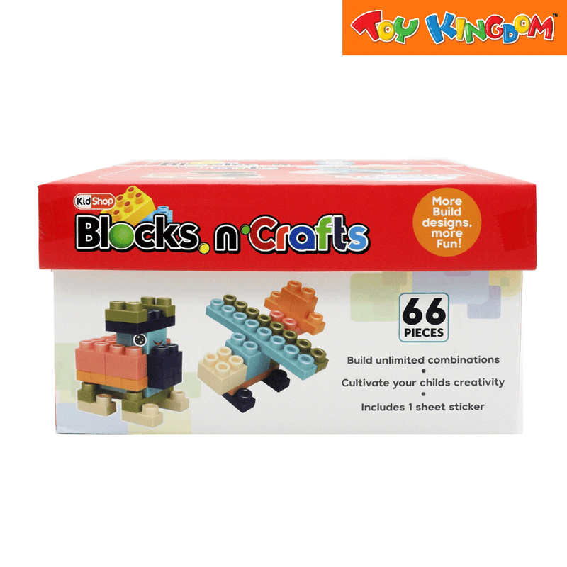 KidShop Blocks 'n Craft Red 66 pcs Soft Blocks