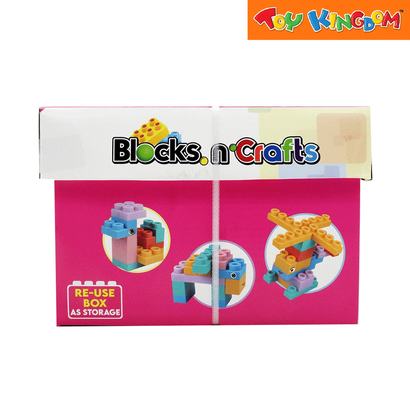 KidShop Blocks 'n Craft Pink 66 pcs Soft Blocks