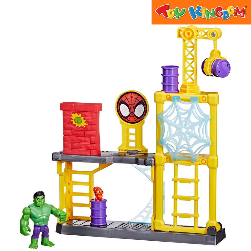 Disney Jr. Marvel Spidey and His Amazing Friends Hulk Smash Yard Playset