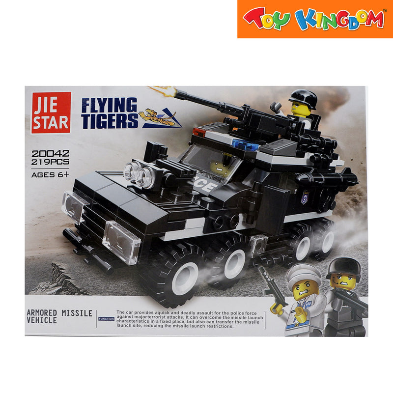 Jie Star Blocks Flying Tigers Armored Missile Vehicle 219 pcs Building Blocks