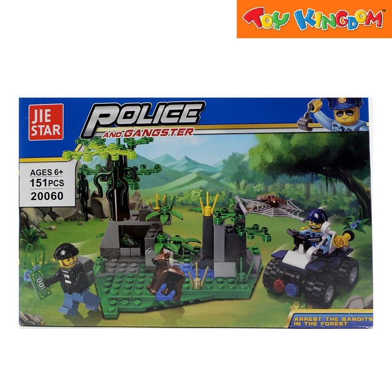 Jie Star Blocks Police Arrest the Bandits in the Forest 151 pcs Building Blocks