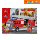 Jie Star Blocks Fire Rescue Series Mini Heavy Fire Engine 190 pcs Building Blocks