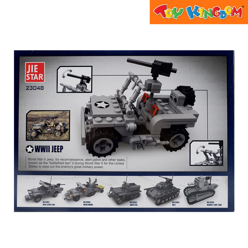 Jie Star Blocks Military World WWII Jeep World War II Classic 172 pcs Building Blocks