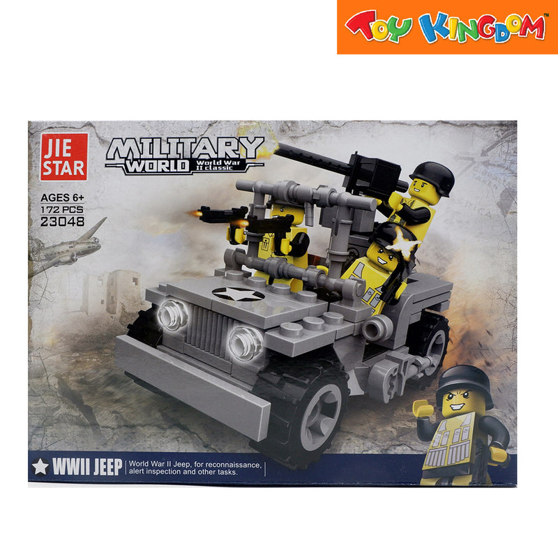 Jie Star Blocks Military World WWII Jeep World War II Classic 172 pcs Building Blocks