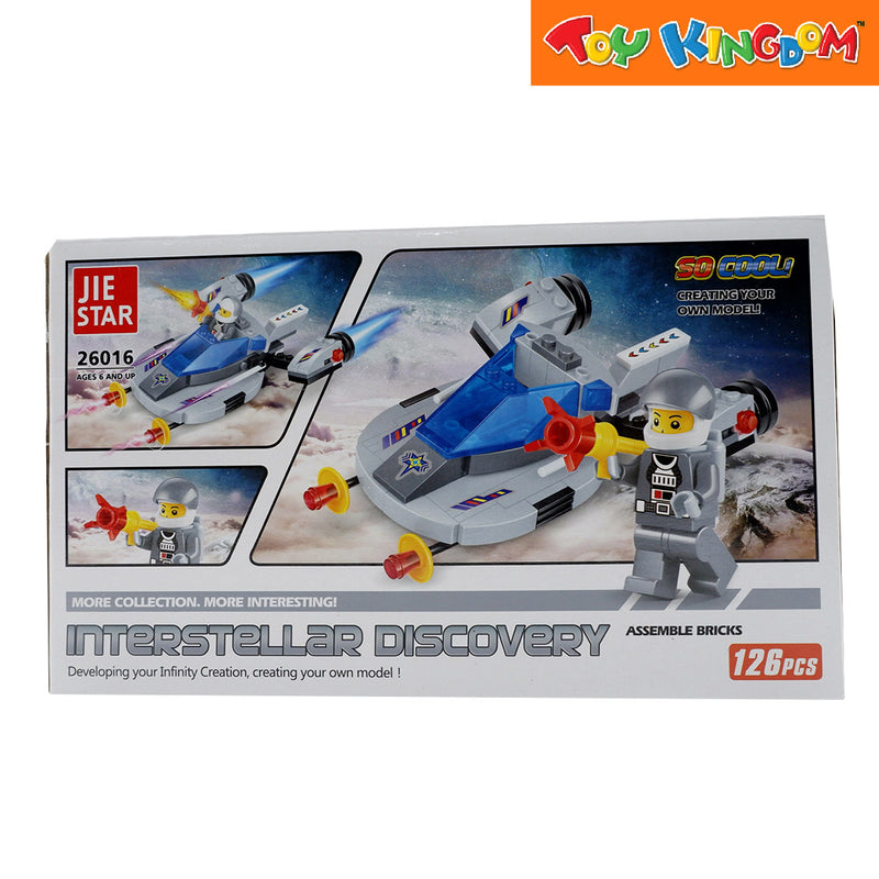 Jie Star Blocks Interstellar Discovery Assemble Bricks 126 pcs Building Blocks