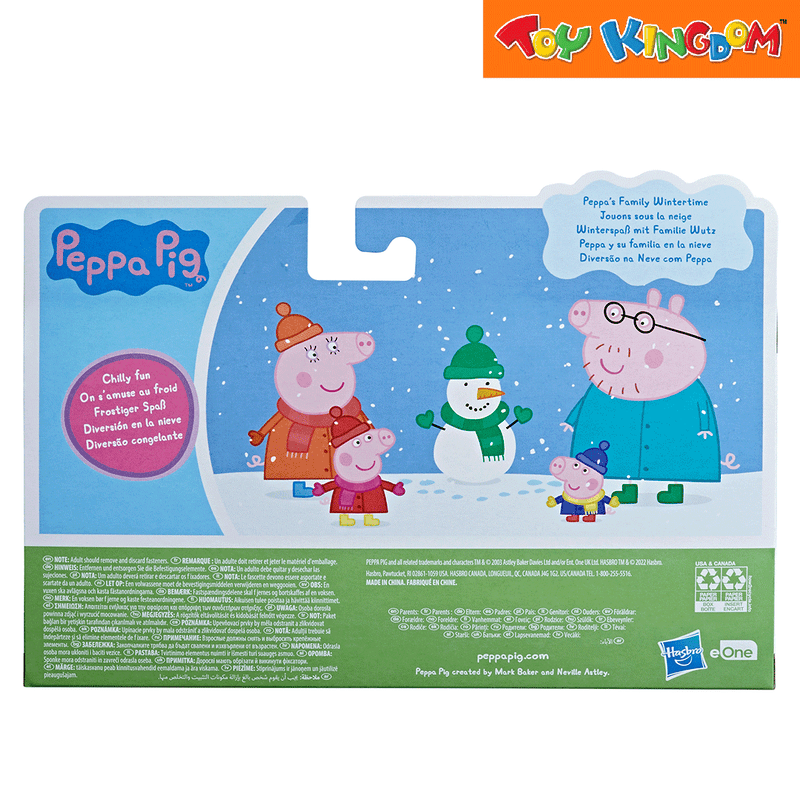 Peppa Pig Peppa's Family Winter Time Figure Set