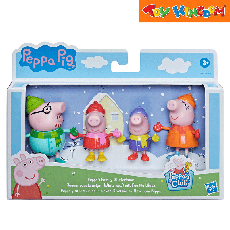Peppa Pig Peppa's Family Winter Time Figure Set