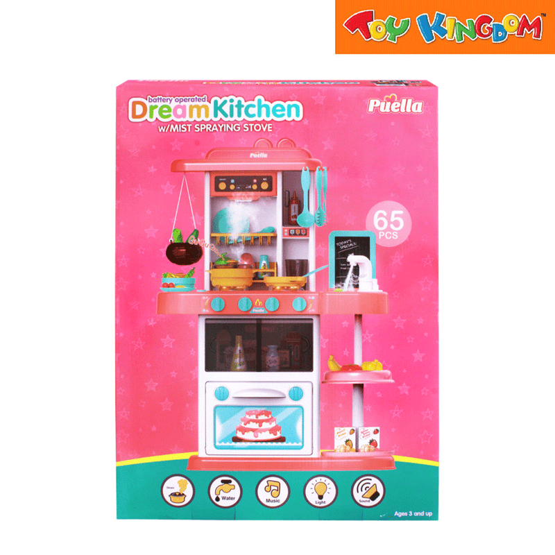 Puella Dream Kitchen with Mist Spraying Stove Playset