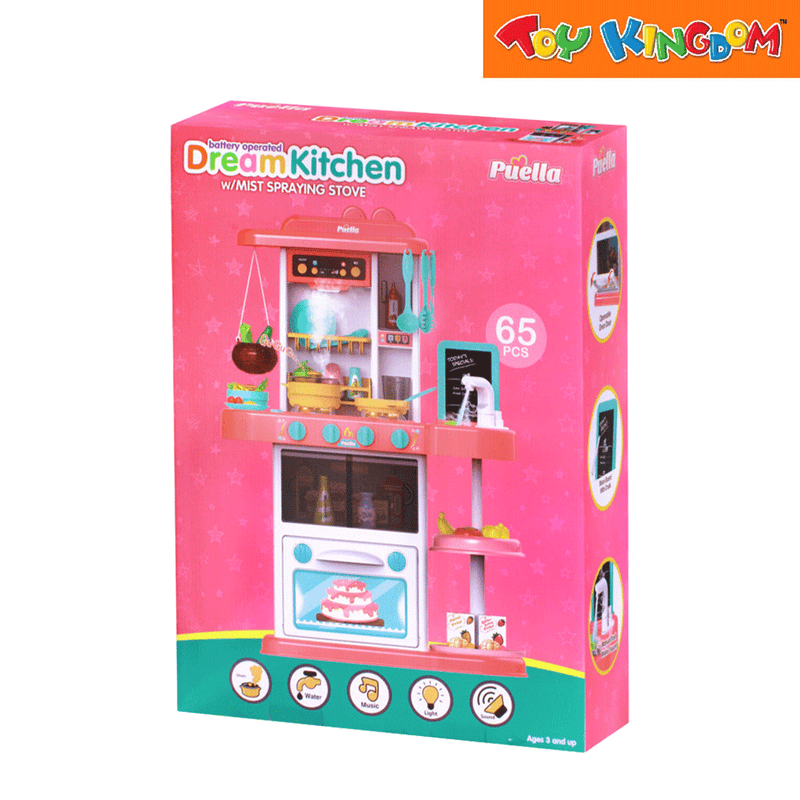 Puella Dream Kitchen with Mist Spraying Stove Playset