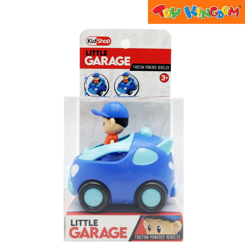 KidShop Little Garage Blue Vehicle with Figure