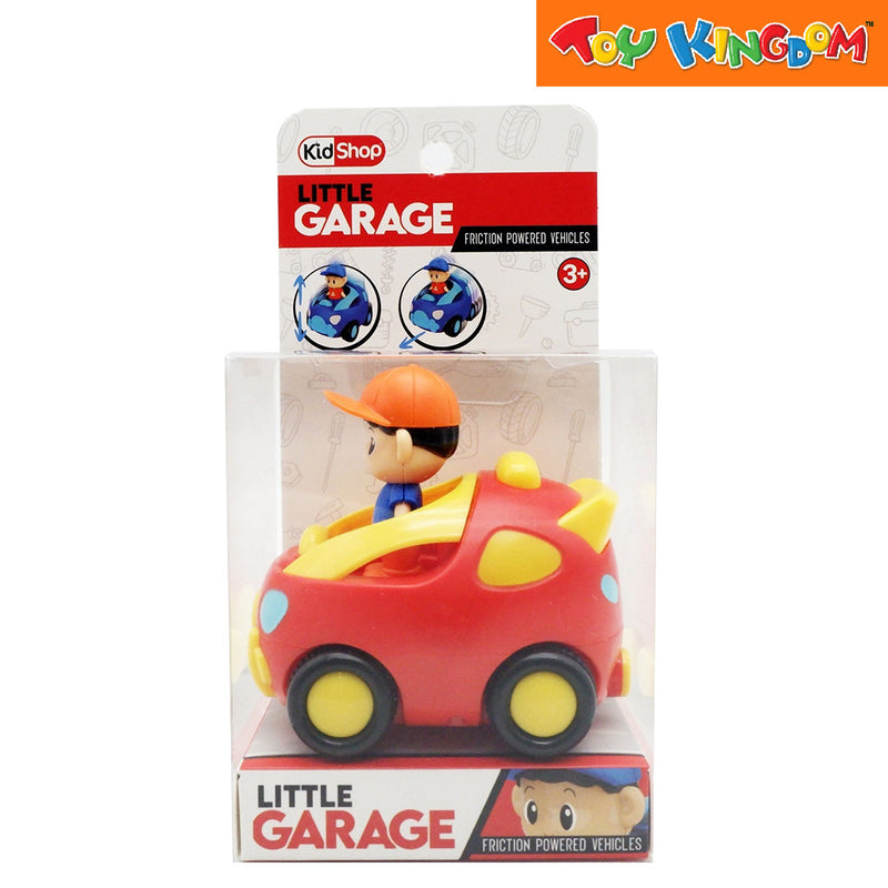 KidShop Little Garage Red Vehicle with Figure
