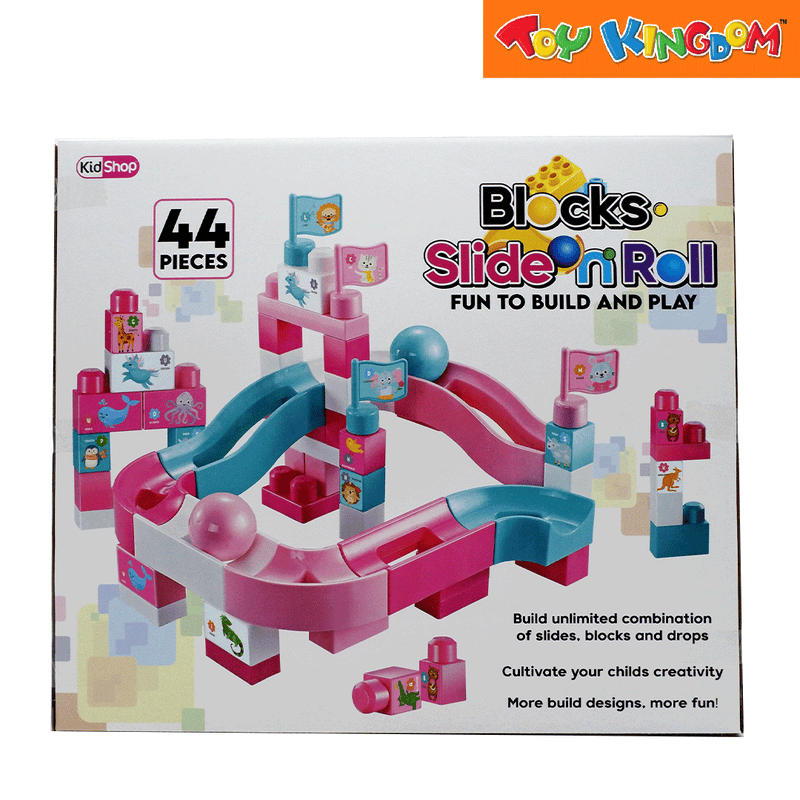 KidShop Blocks Slide 'n Roll 44 pcs Building Blocks