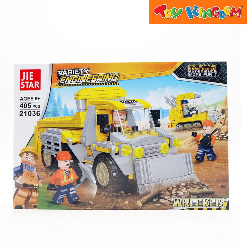 Jie Star Blocks Variety Engineering Team Wrecker 405 pcs Building Blocks